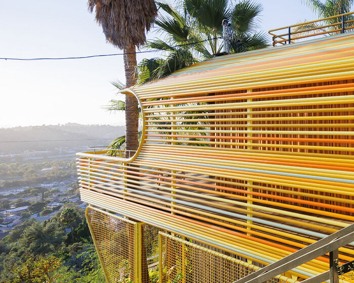 spanish studio selgascano wraps 'la canaria' house in recycled aluminum tubes