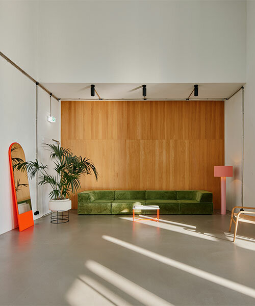 step inside the minimalist interior of hamburg-based kju.studio, captured by david altrath