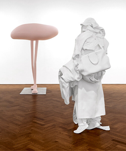 erwin wurm explores garments as surrogates for the human body at thaddaeus ropac london